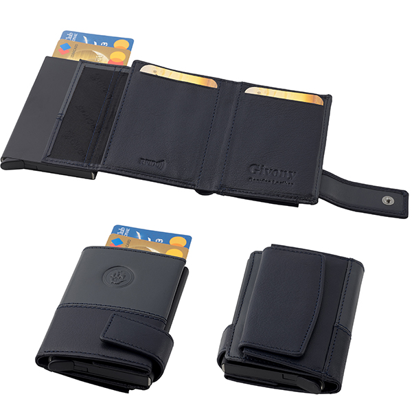 ארנק בטיחות RFID + NFC מעור שולף כרטיסי אשראי ותא למטבעות מבית המותג גבעוני - תמונה 3