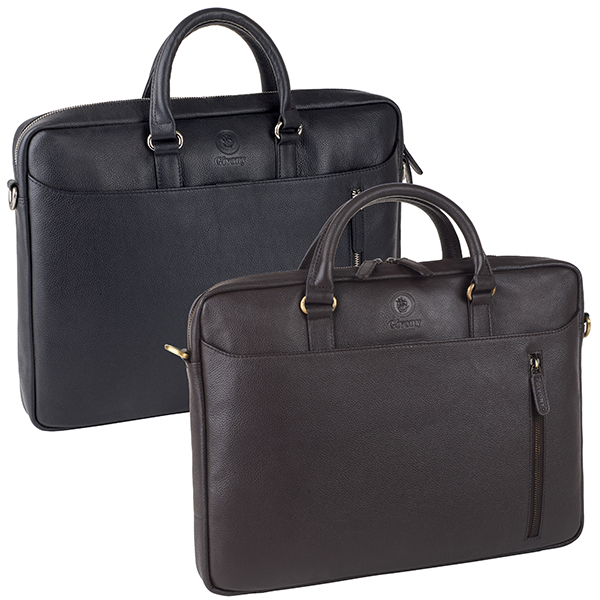 תיק עסקים עור איכותי למחשב נייד עד 15.6 אינץ' מבית המותג גבעוני