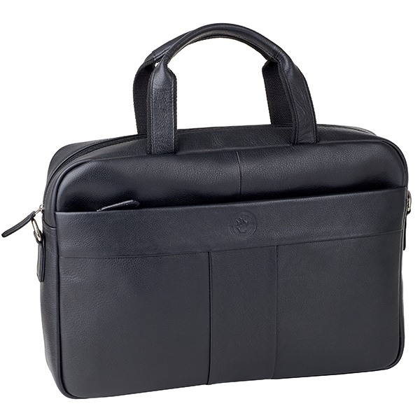 תיק עסקים עור איכותי למחשב נייד עד 15.6 אינץ' עם רצועת טרולי מבית המותג גבעוני