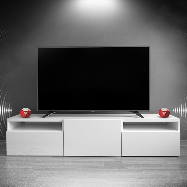 "פיצי בום" PiZZi Boom זוג רמקולים Bluetooth עוצמתי 2x5W במיוחד בצבע אדום - תמונה 2