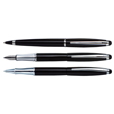 סדרת עט אטלנטיק  Atlantic שחור קליפס כרום