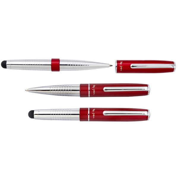 עט איי-טאץ I-Touch כדורי כרום מכסה אדום