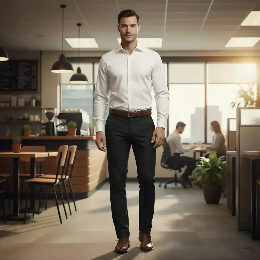 מכנס 100% כותנה Classic  דגם 661 - תמונה 5