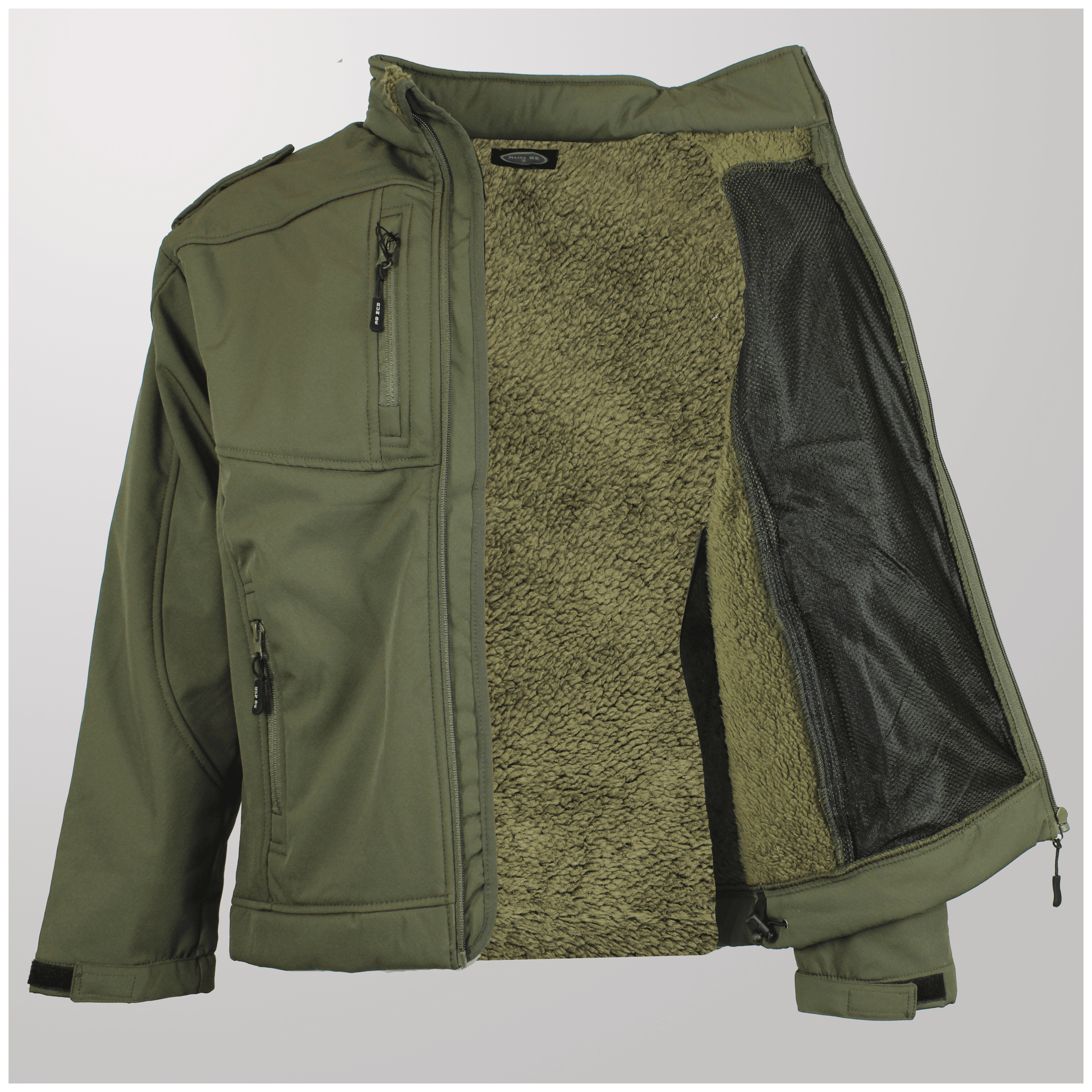 מעילי סופטשל פרווה זית דגם 46 - תמונה 5