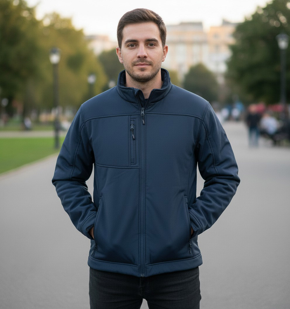 מעילי סופטשל דגם 46 שחור \ כחול