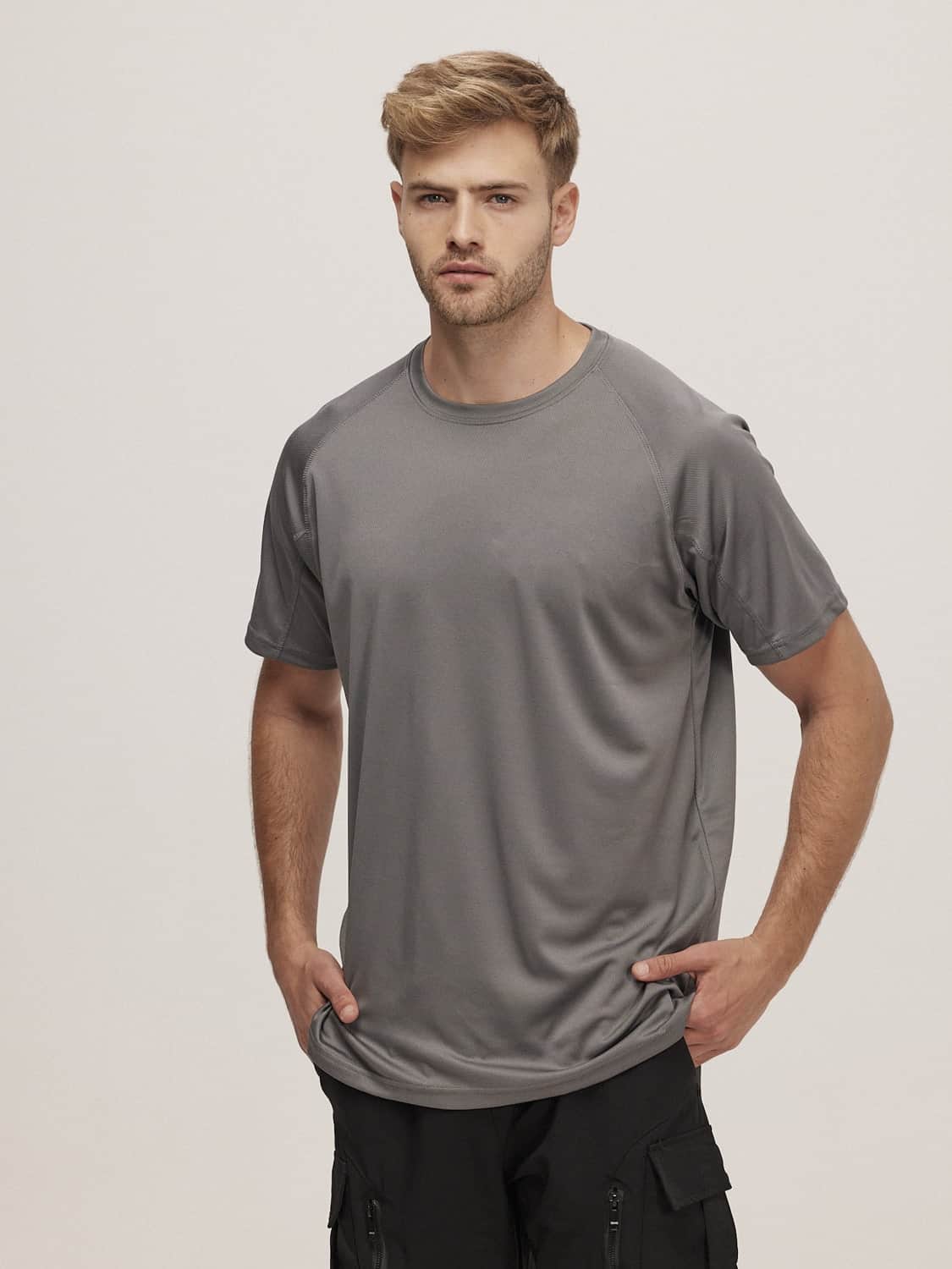 חולצת דרייפיט גבר צווארון עגול שרוול קצר - תמונה 2