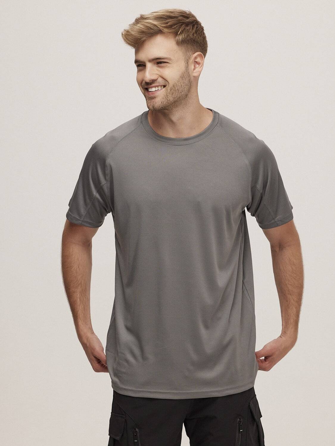 חולצת דרייפיט גבר צווארון עגול שרוול קצר - תמונה 4