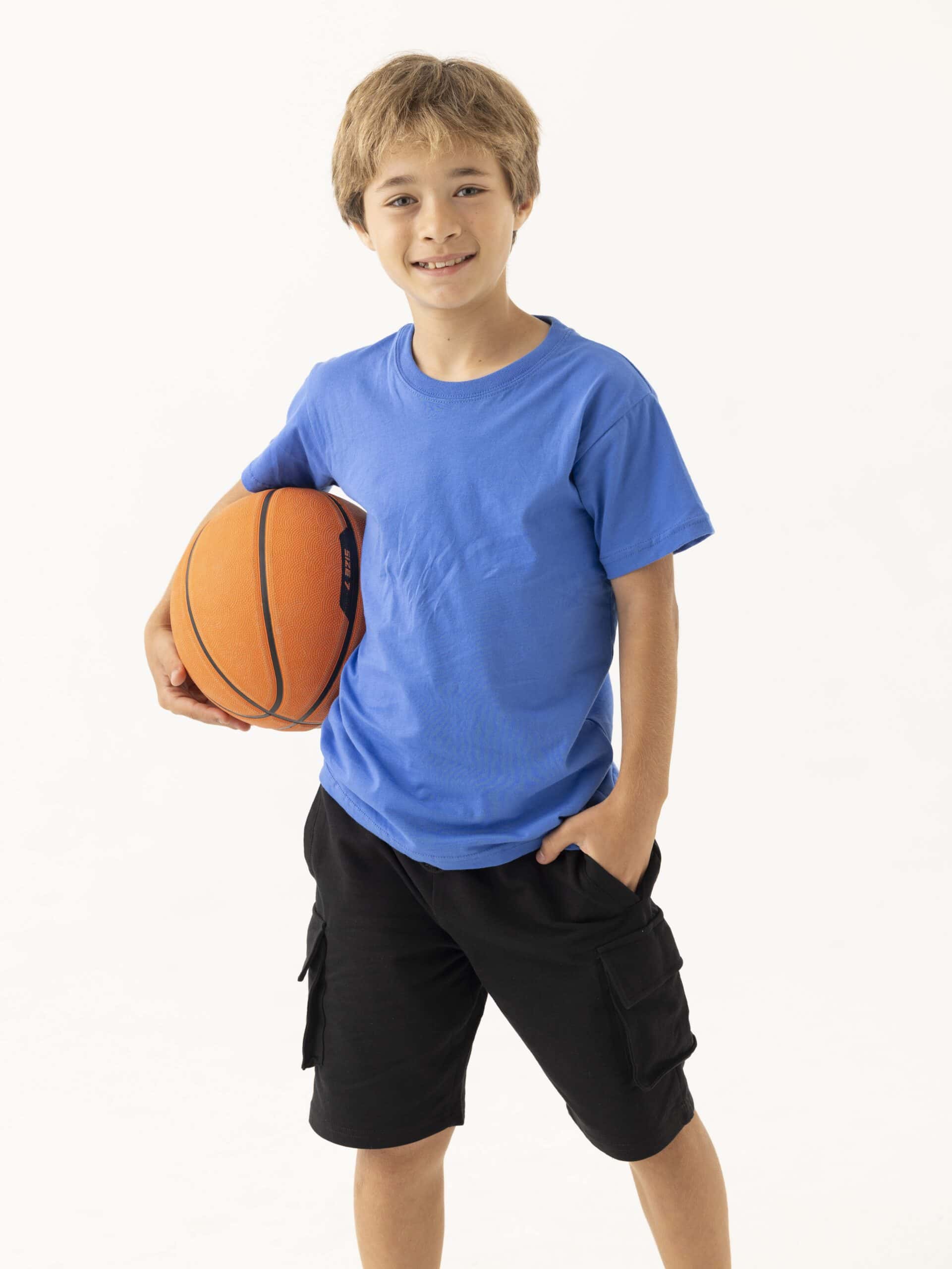 חולצת טריקו ילד צווארון עגול שרוול קצר - תמונה 4