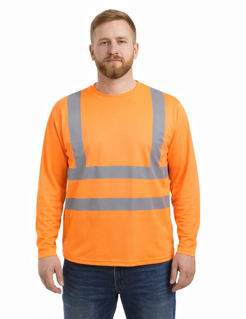 דרייפיט דגם אלמוג ארוך פסים -צהוב/כתום