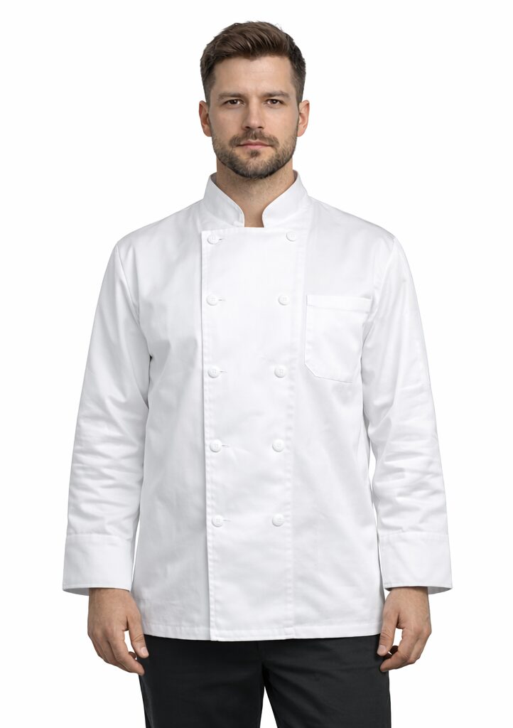 מקטורן שף דגם מרסיי ארוך כפתורים