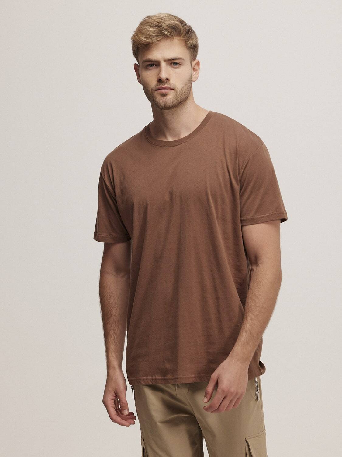 חולצת טריקו גבר צווארון עגול שרוול קצר - תמונה 2