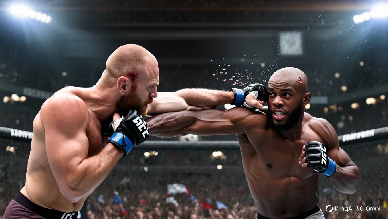 UFC fight scene