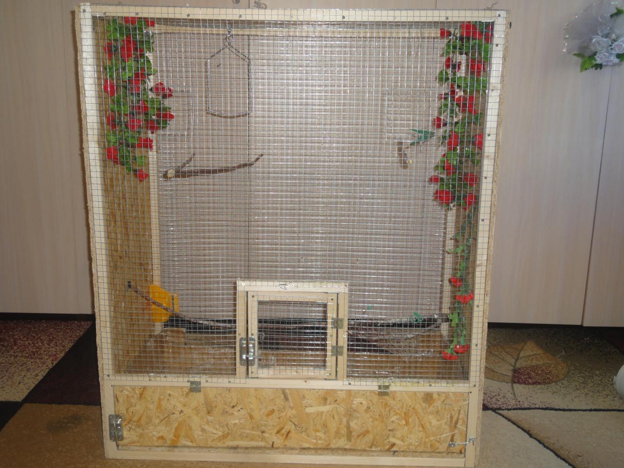 вольер для птиц из шкафа