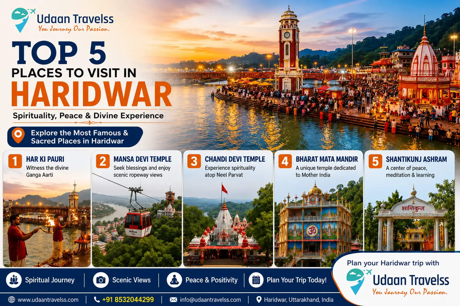 Top 5 Places to Visit in Haridwar (2026 Guide)
