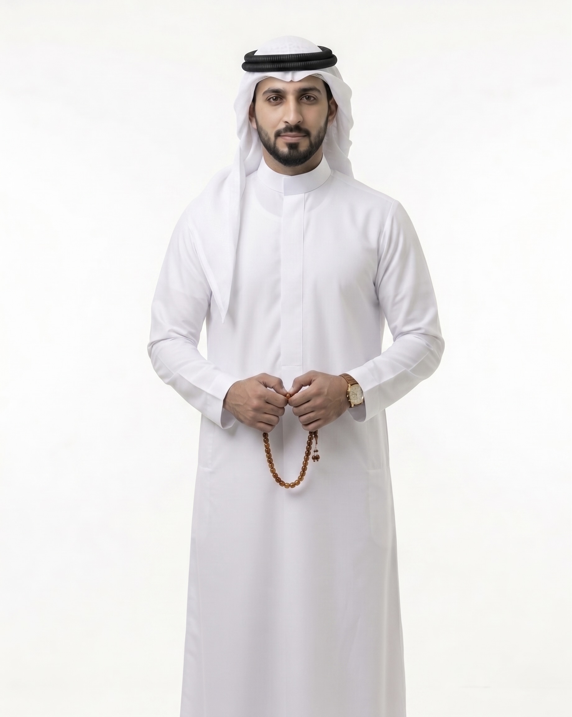 Classic White Kuwaiti Kandora for Men