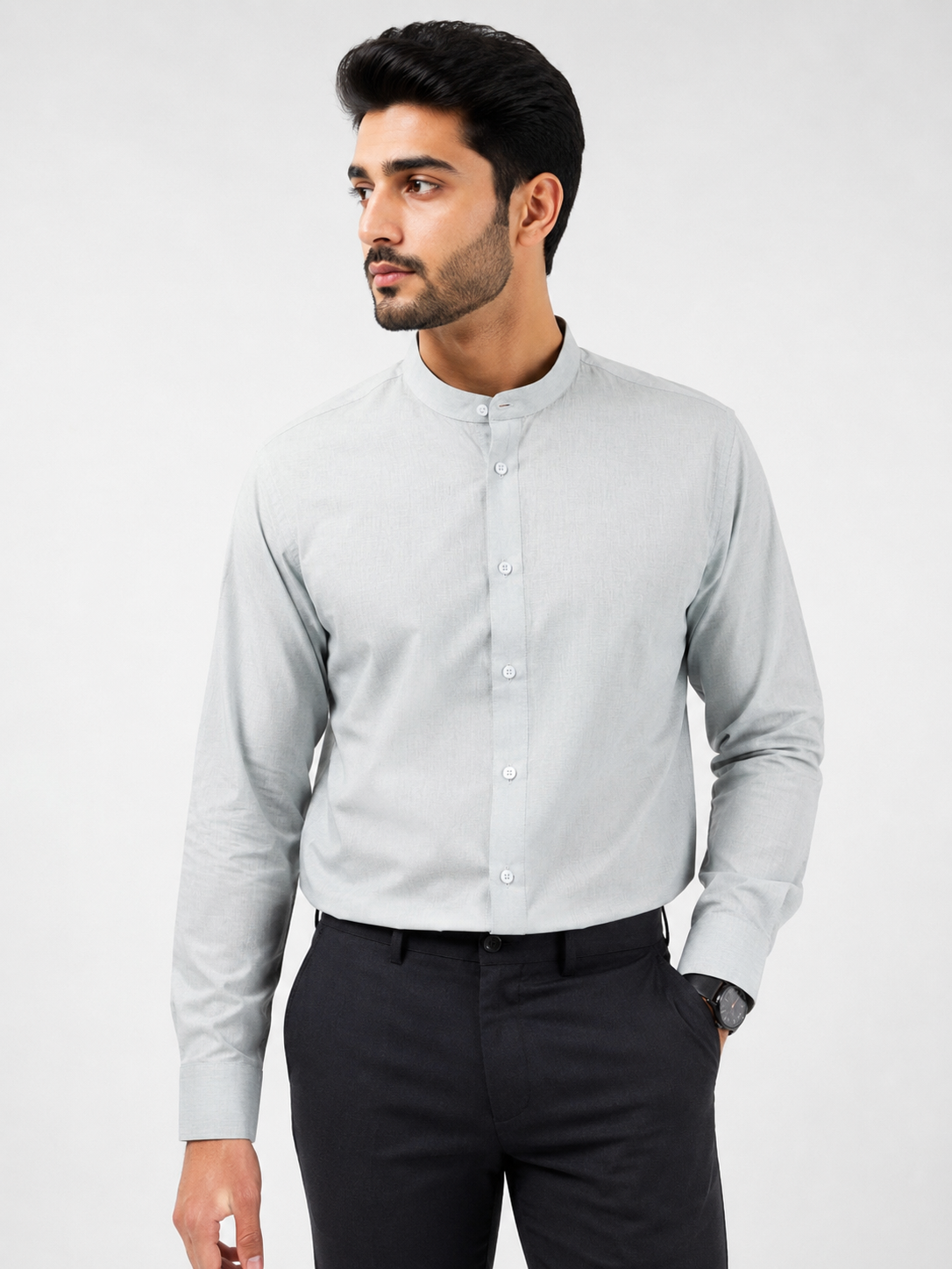 Premium Linen Shirt - Grey