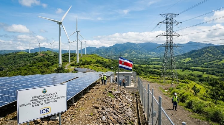 Costa Rica discute el mayor giro de su mercado eléctrico: subastas, competencia y renovables