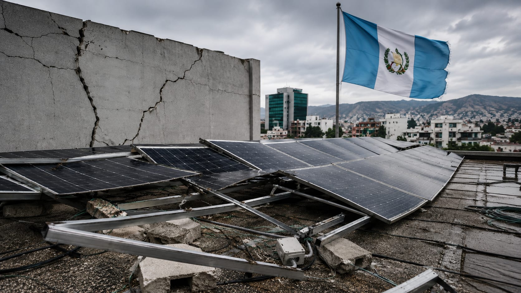Fotovoltaica en riesgo tras el sismo en Guatemala: AAERG alerta por instalaciones solares deficientes