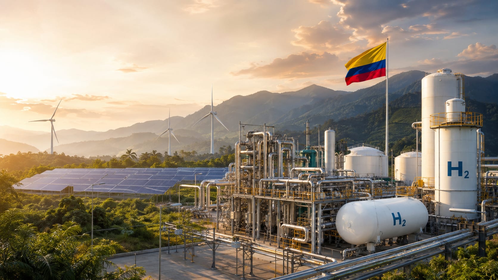 TeraWatts proyecta 1400 MW en Colombia para abastecer con H2V y SAF al transporte global: las claves de los megaproyectos 