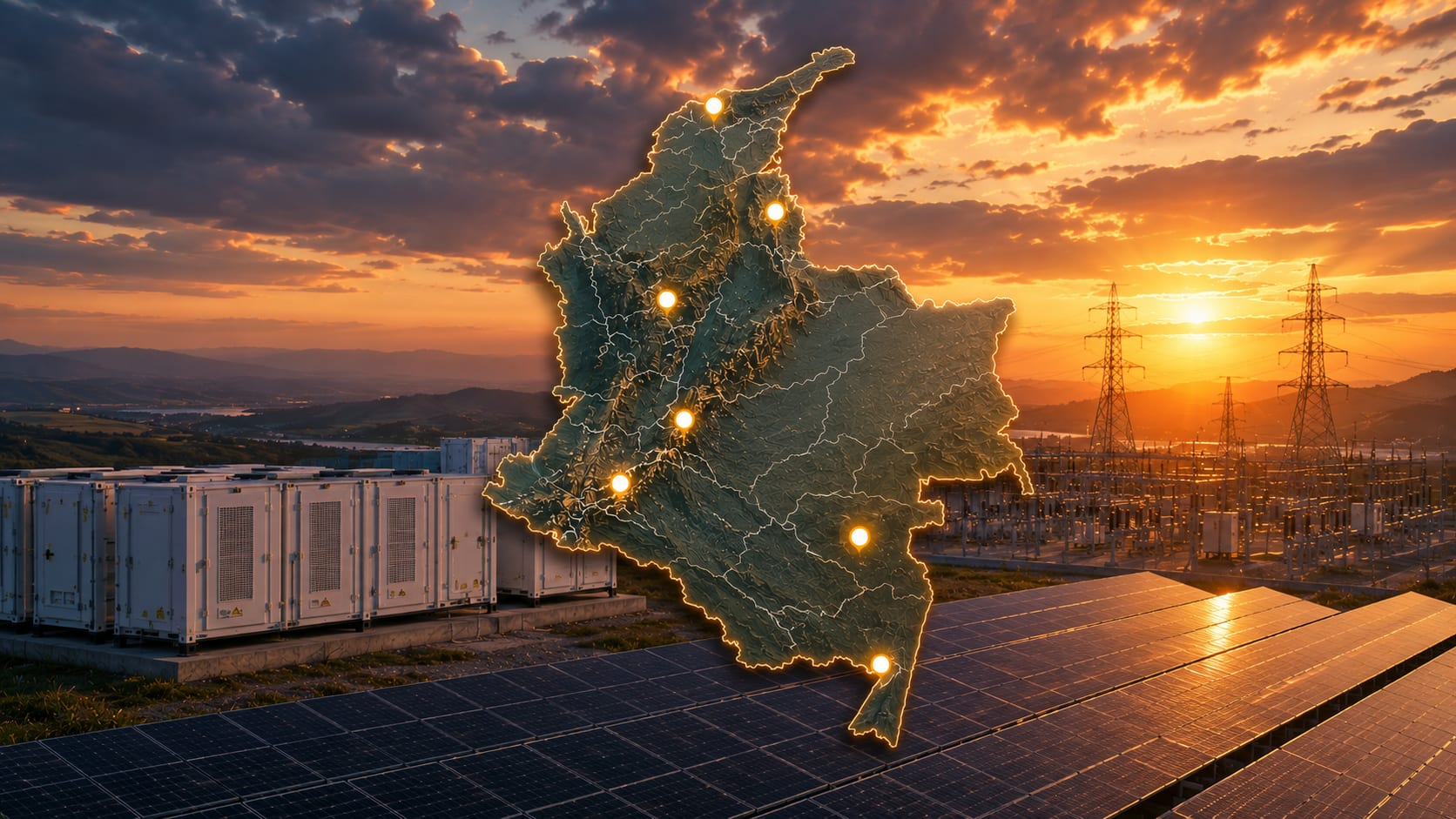 Quiénes ganaron la subasta de Colombia: cuatro empresas y seis proyectos concentran 995 MW solares y 100 MW en baterías 