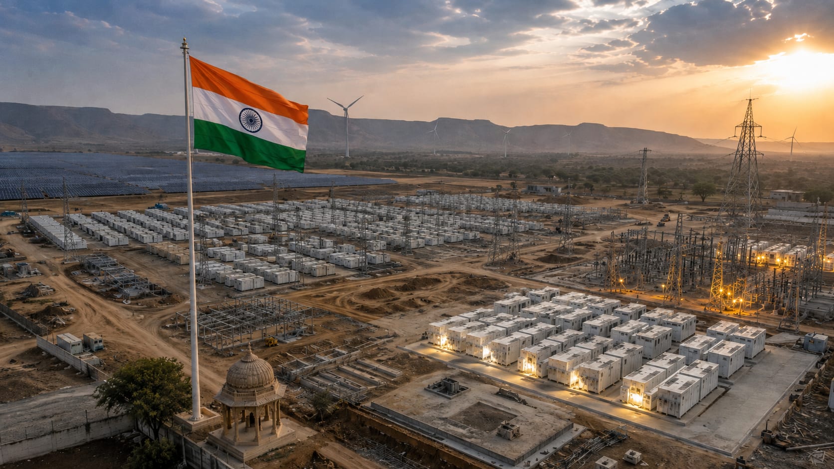 India tiene 103 GW de storage en carrera, pero apenas operan 10,3 GW