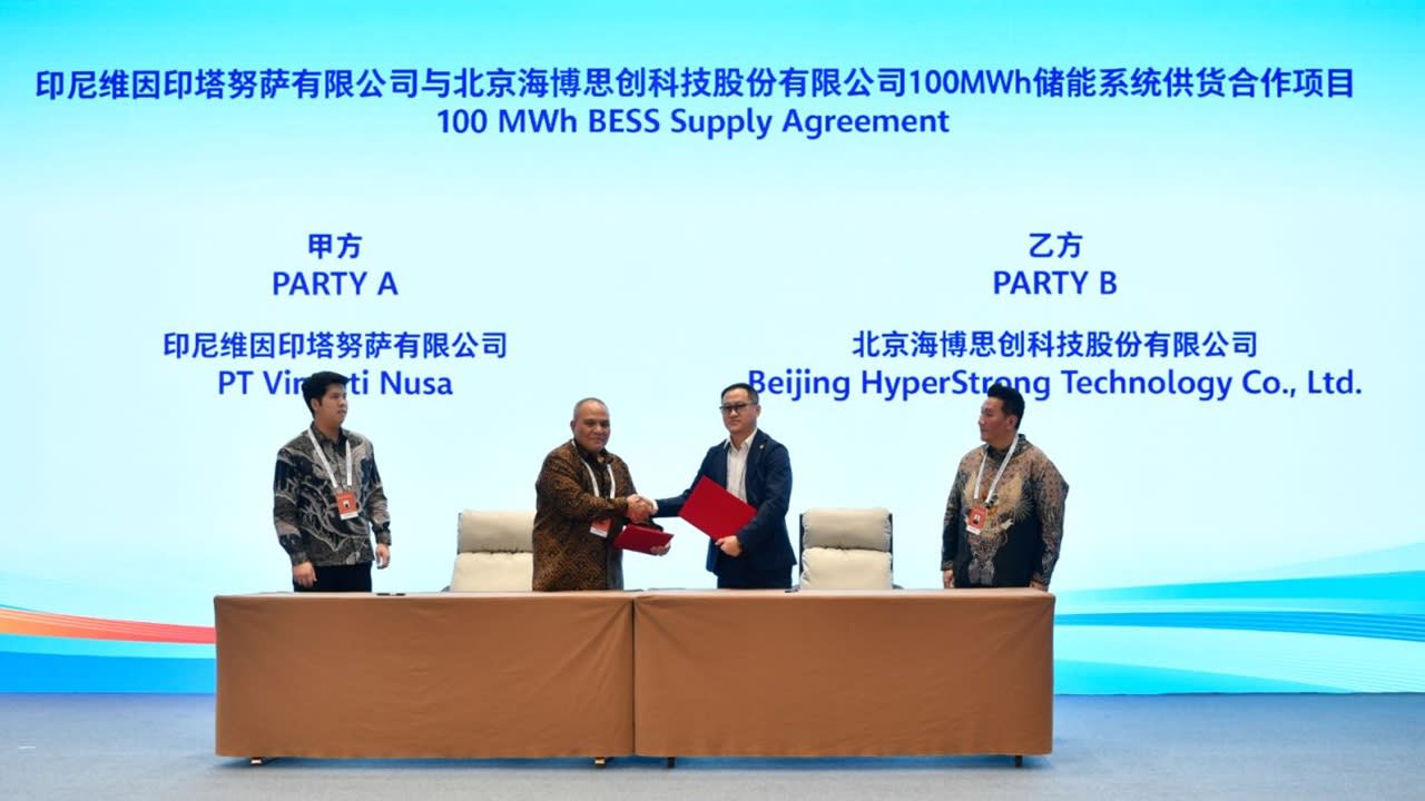 HyperStrong desembarca en Indonesia con su primer proyecto BESS de 100 MWh