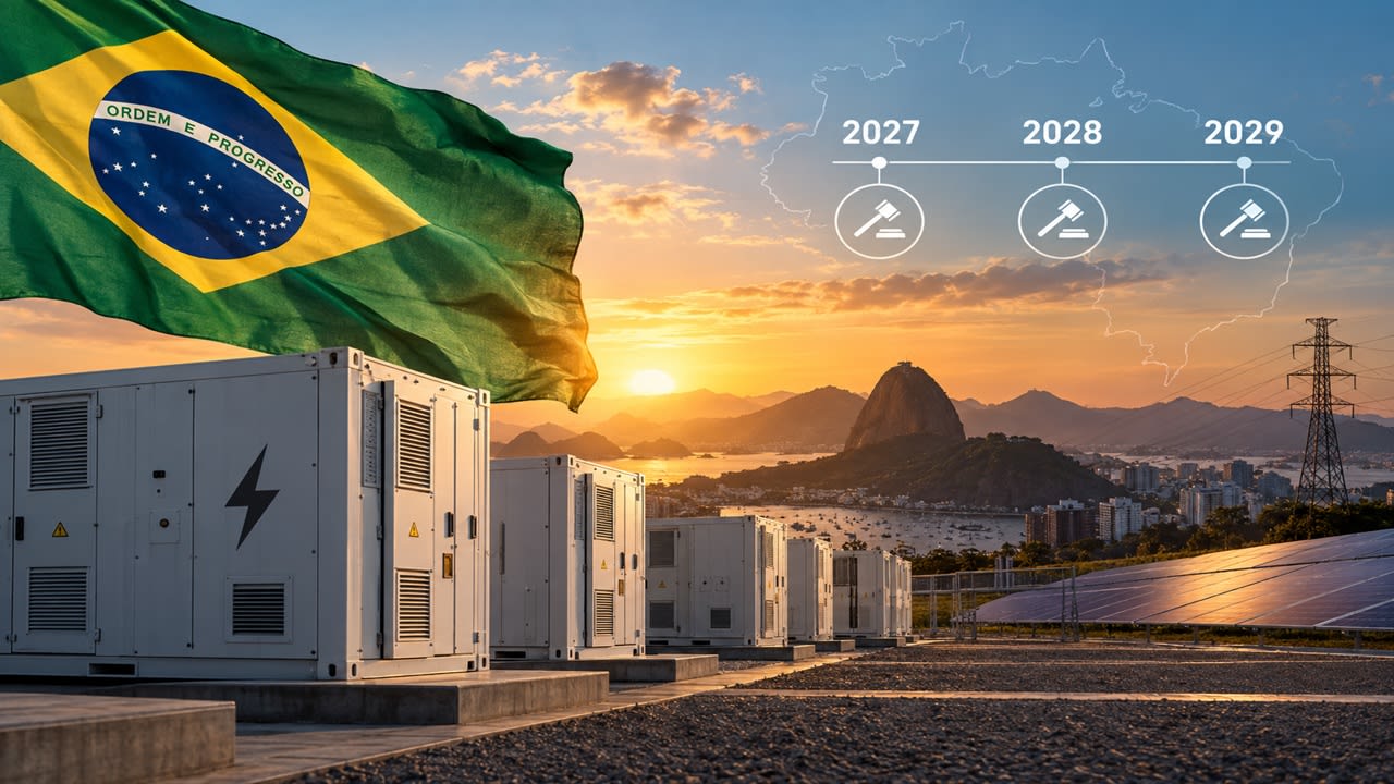 Brasil lanza su cronograma de subastas hasta 2029 y abre nuevas oportunidades para BESS