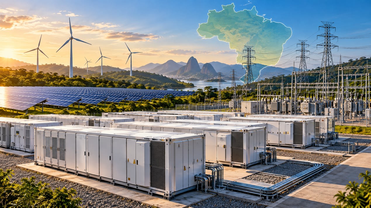 Brasil proyecta 7,2 GW de BESS en su nuevo plan energético 2036: ¿cuáles son las estimaciones para las renovables?