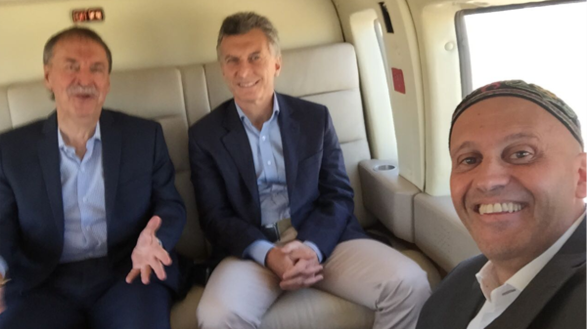 El presidente Mauricio Macri, el gobernador de Córdoba, Juan Schiaretti, y el ministro de Medio Ambiente, Sergio Bergman