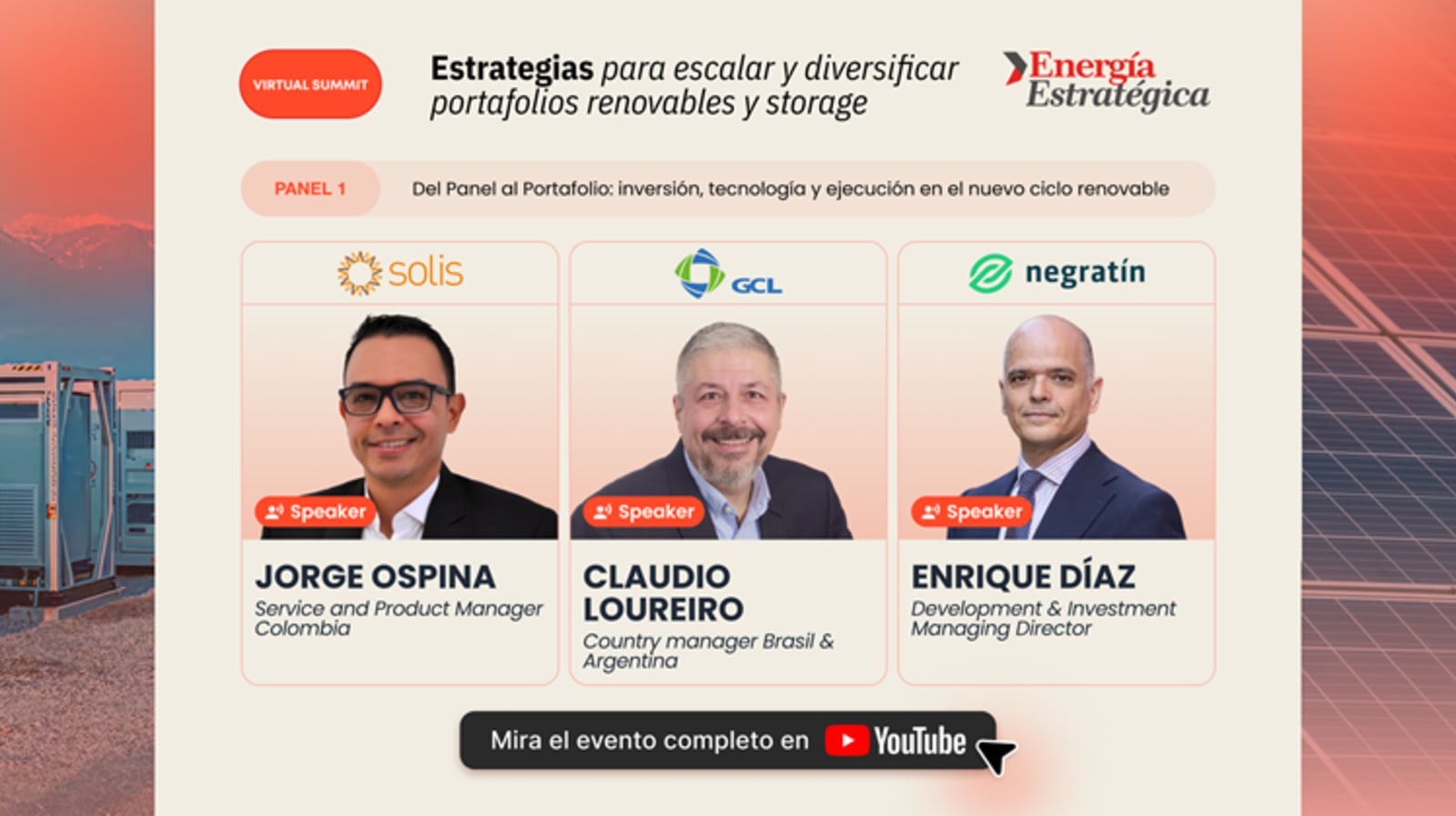 Baterías, PPAs y nuevas tecnologías: los tres frentes clave del nuevo ciclo renovable en LATAM
