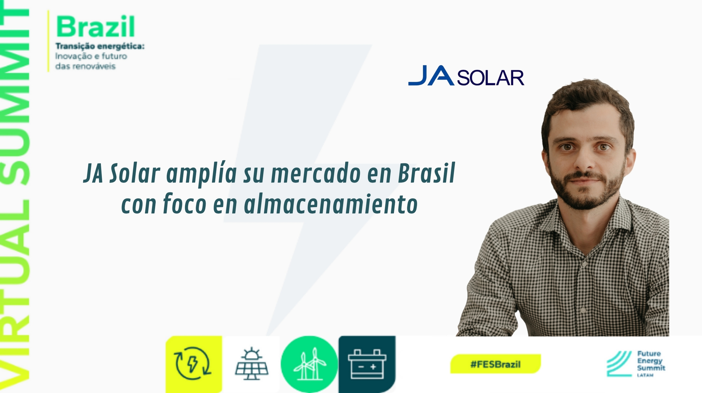 JA Solar amplía su mercado en Brasil con foco en sistemas BESS
