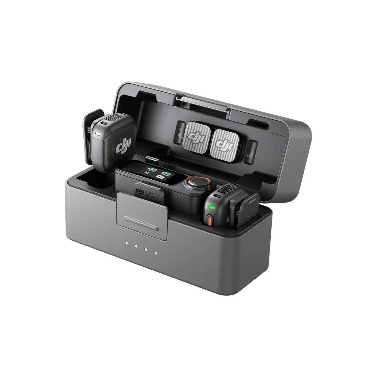 DJI Mic 3 Wireless Microphone System – 2 TX + 1 RX + Charging Case 3