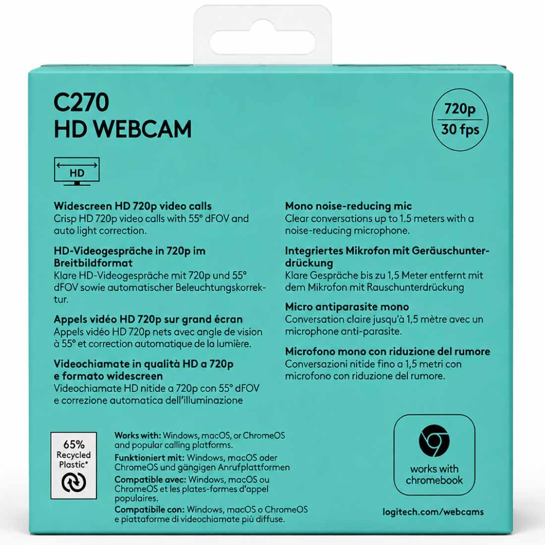 Logitech C270 HD Webcam 3
