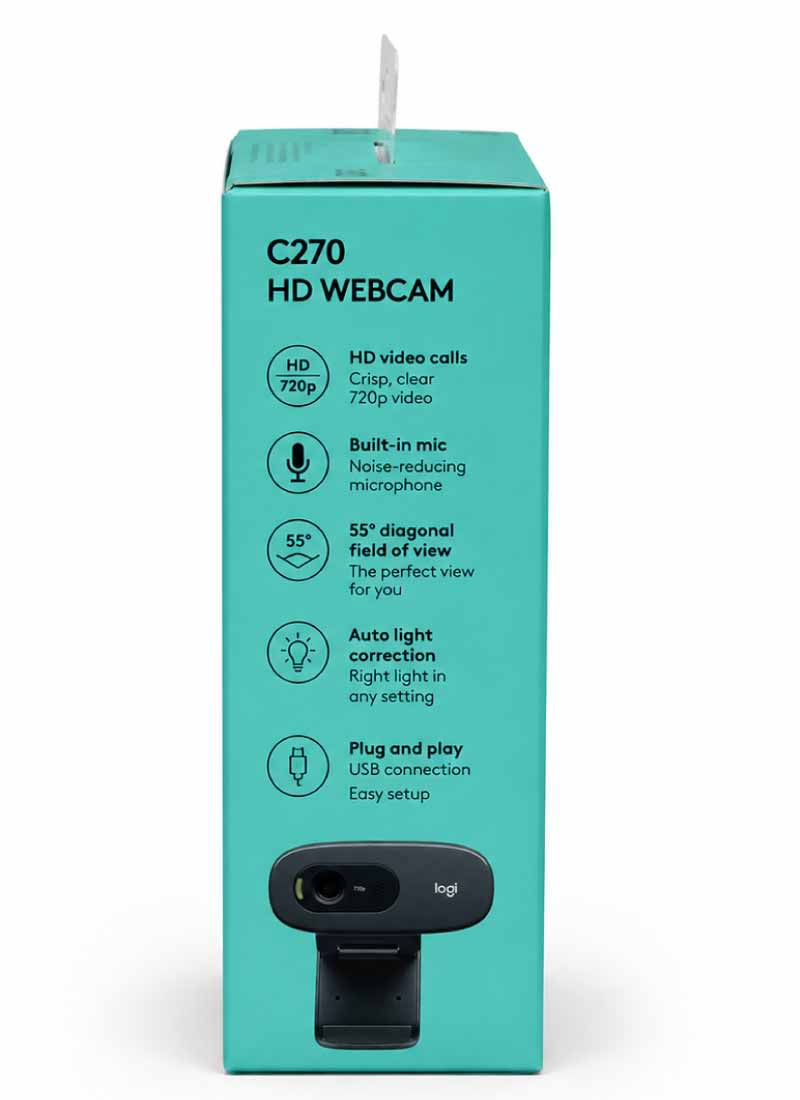 Logitech C270 HD Webcam 4