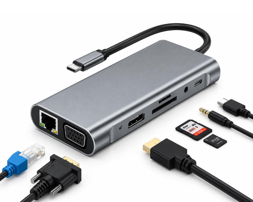 TYPE-C to HDTV 11-in-1 Multiport Adapter