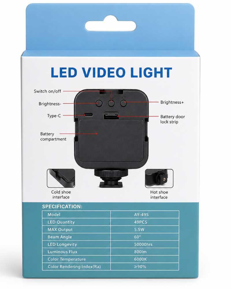 AY-49S LED Video Light image 2