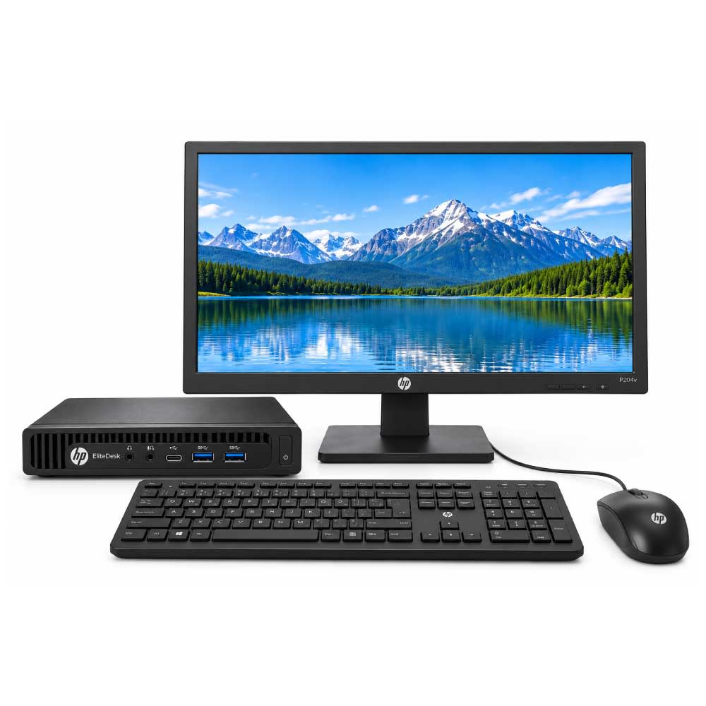 Black · HP EliteDesk – Core i5, 16GB RAM, 256GB SSD 1