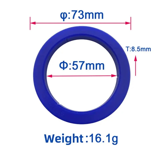Уплотнитель Gaggia 58 мм для группы кофемашины, диаметр 73x57x8,5 мм, пищевая резина, гарантирует герметичность и качество эспрессо.