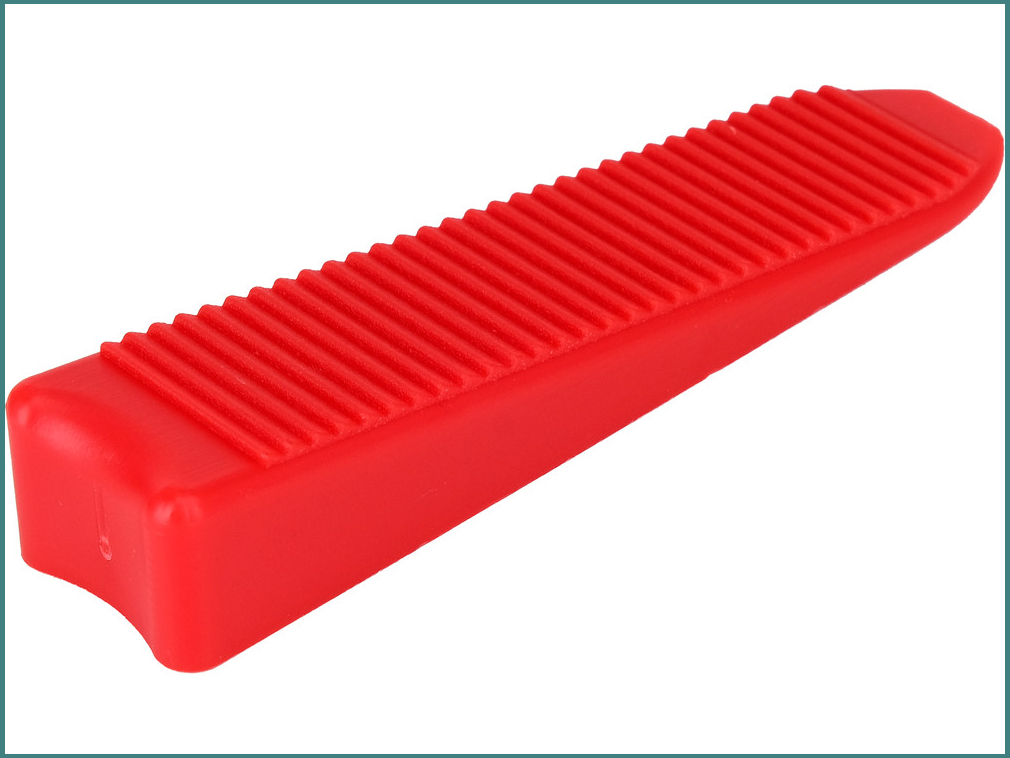 Набор клиньев для выравнивания плитки, 14 мм, шов от 1 мм, 300 шт, размер 22x94x16 мм, красный, YT-36946