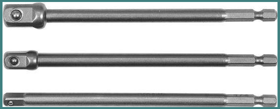 Набор адаптеров для торцевых головок 1/4