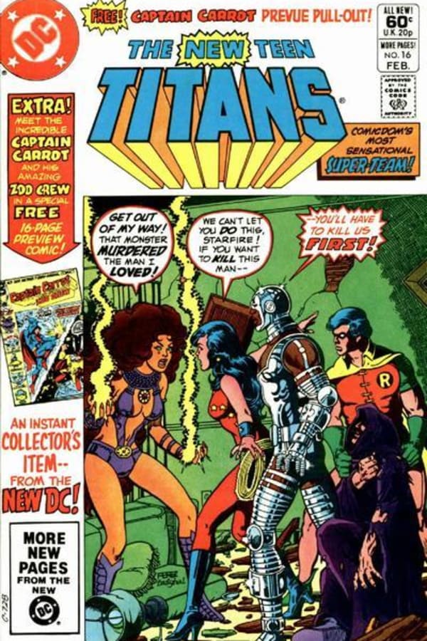 Cover of The New Teen Titans #16