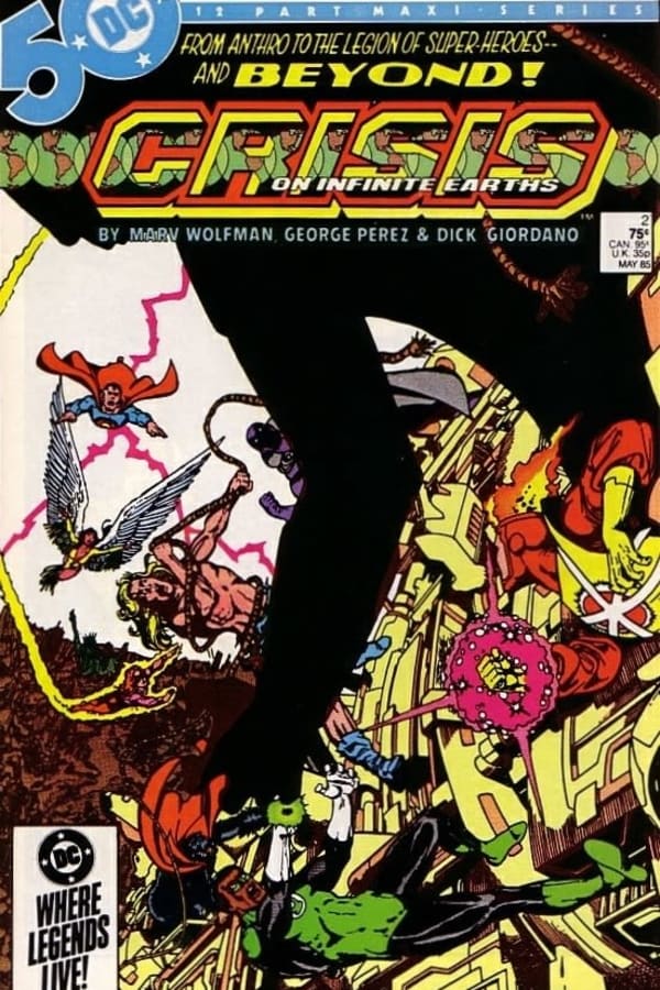 Cover of Crisis on Infinite Earths #2