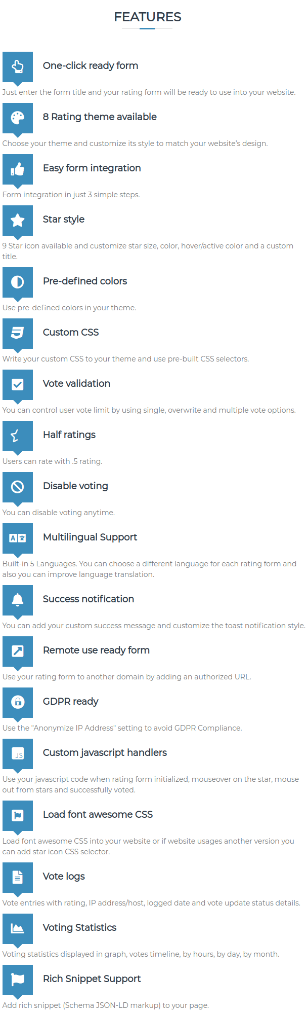 JMJRating: Rating Form Builder, Manager - 1