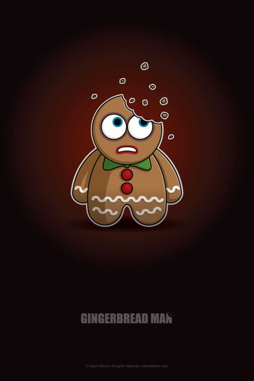 Gingerbread Man Chibi by Adam Miconi