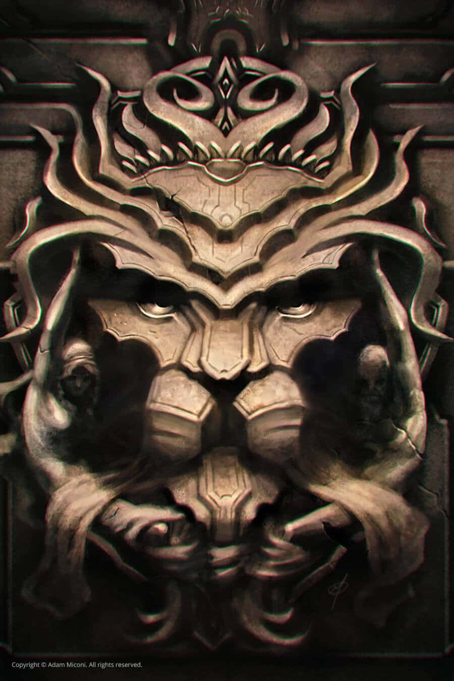 Lion Crest Digital Art