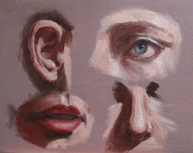 Facial Features Study in Oils by Adam Miconi