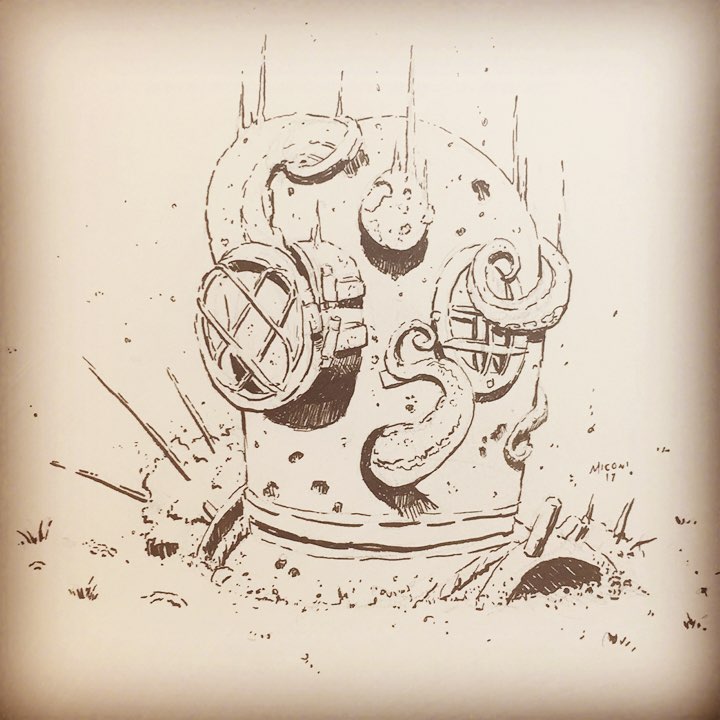 Inktober Day 4 Theme Underwater by Adam Miconi