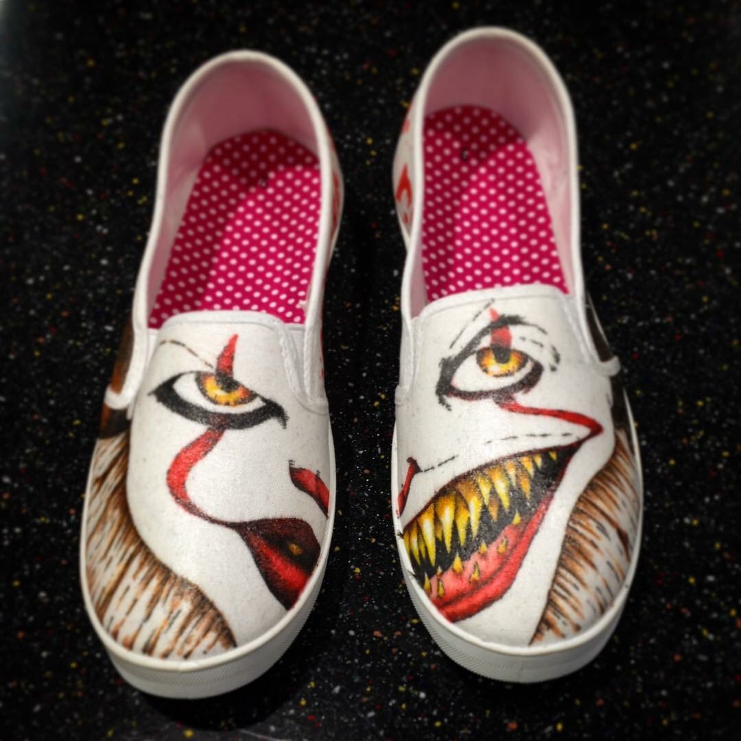 Hand Drawn Pennywise Shoes