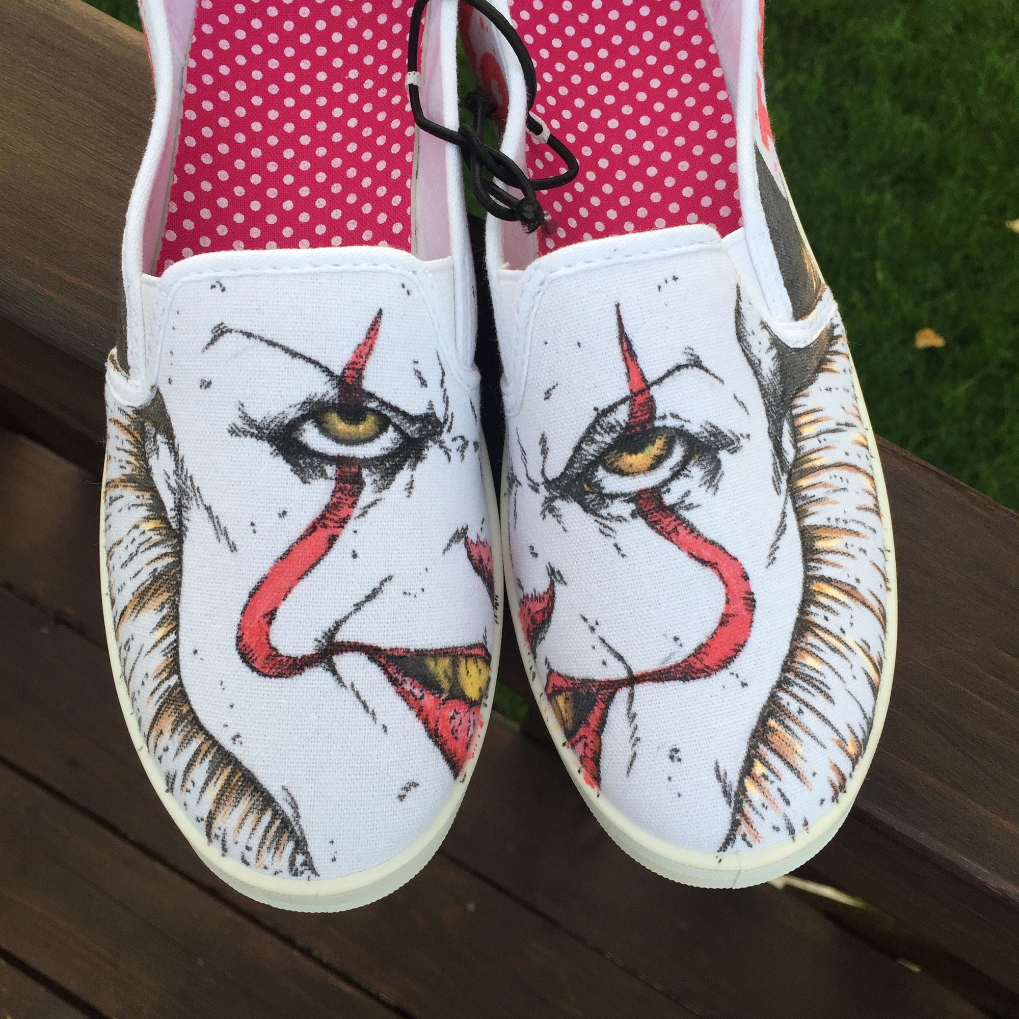 Hand Drawn IT Movie Shoes