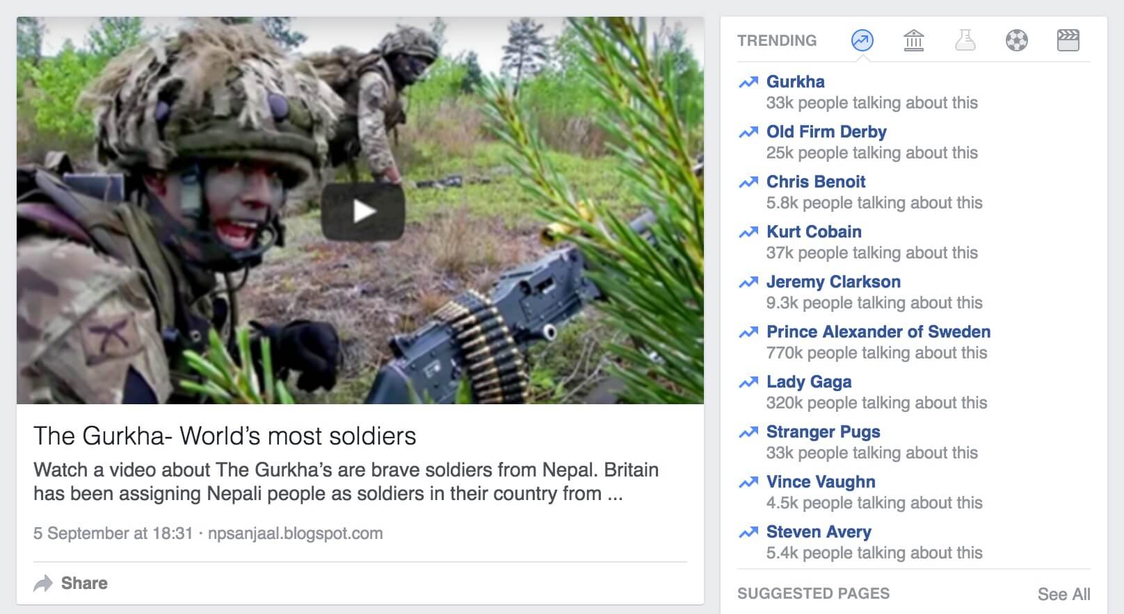 story of gurkha trending facebook